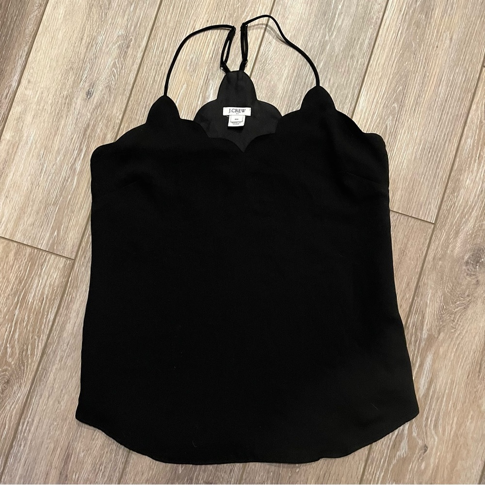 J Crew scalloped racerback tank
